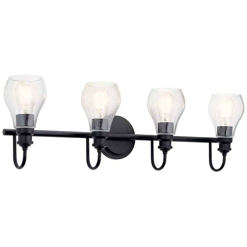 Kichler Greenbrier 4 Light 33, 6" Wide Bathroom Vanity Light - Black