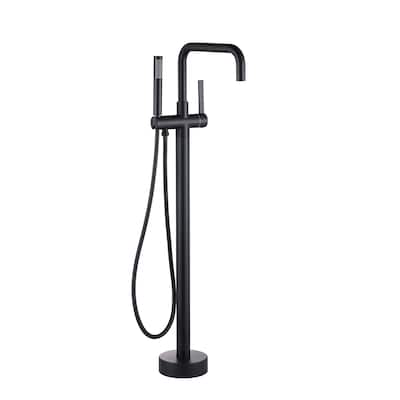 WOWOW Floor Mount Single-Handle Freestanding Tub Faucet