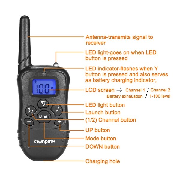 330y remote dog trainer with battery