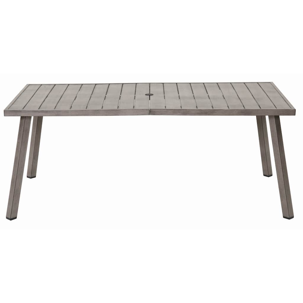 Outdoor Folding Iron Dining Table Weather-Resistant & Space-Saving for Patio Use