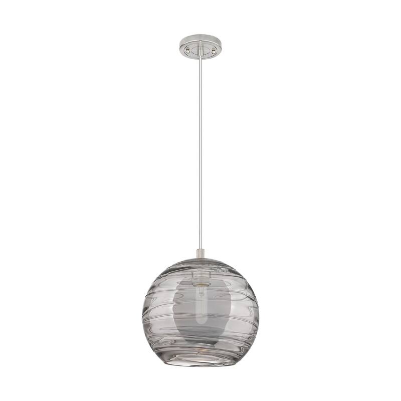 Innovations Lighting Downtown Urban - Crown Point - 1 Light 10" Athens Deco Swirl Cord Hung Pendant