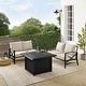 preview thumbnail 19 of 24, Kaplan 3Pc Outdoor Conversation Set W/Fire Table