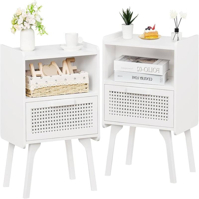 Nightstands Set of 2 - White