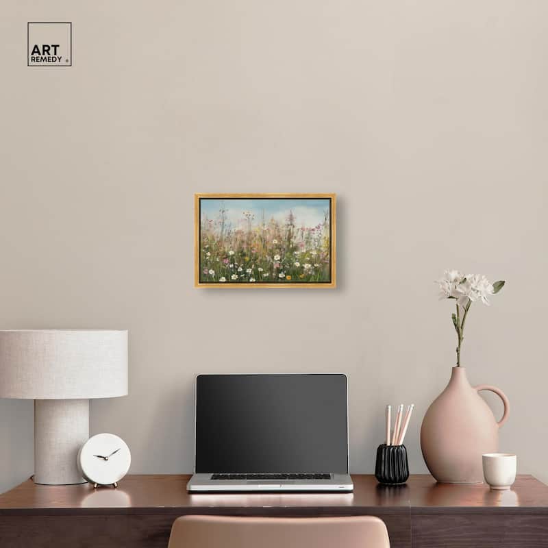 Glimmering Glade Garden I Canvas by Art Remedy