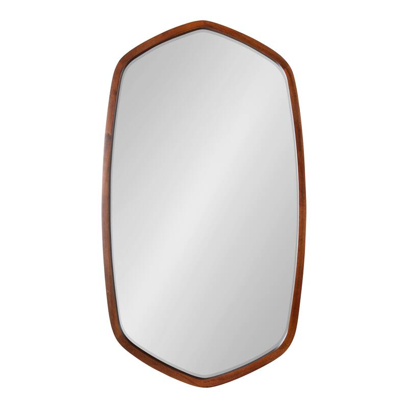 Kate and Laurel McLean Oval Wood Framed Mirror