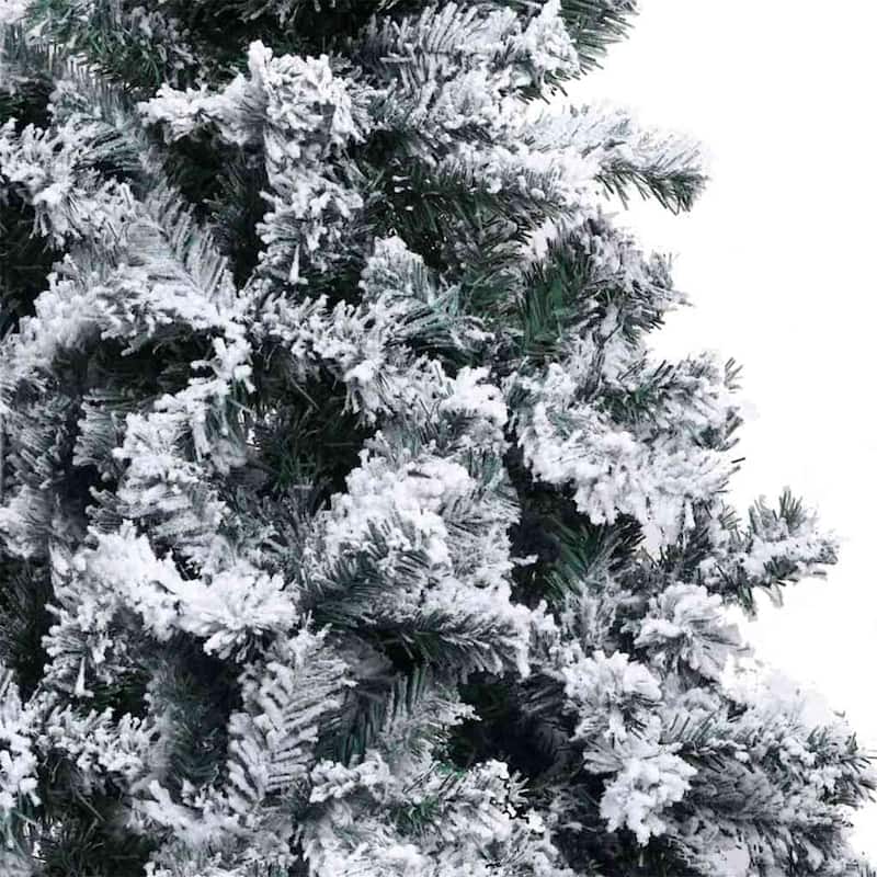 vidaXL Artificial Christmas Tree Green 70.9" PVC and Steel and Plastic