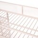 preview thumbnail 13 of 37, Modern Style Twin Size Metal Loft Bed with 4-Tier Shelves and Storage, Creative Structure, Storage Space, Good Stability, Pink