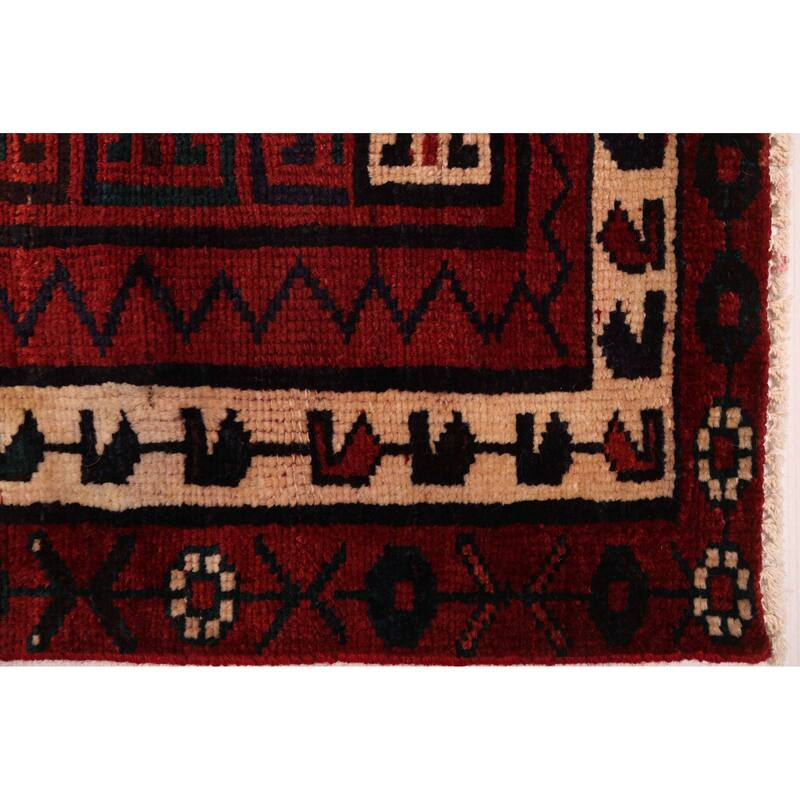 ECARPETGALLERY Hand-knotted Melis Vintage Red Wool Rug - 5'5 x 8'4