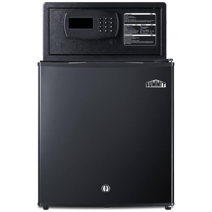 Summit MBSAFE 18" Wide 1.6 Cu. Ft. Compact Freezerless Refrigerator - Black