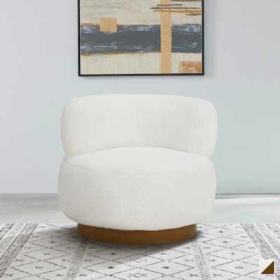 Selsey Sherpa Fabric Swivel Chair