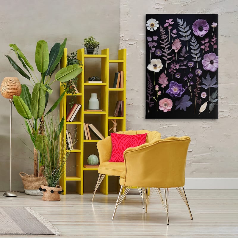 Stupell Mixed Purple Toned Flowers Canvas Wall Art Design By Heidi Kuntz