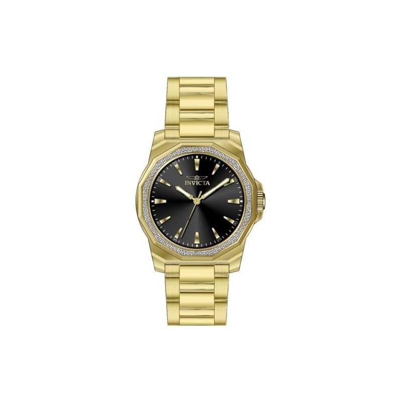 Invicta Men's 49107 Speedway Quartz 3 Hand Black Dial Watch