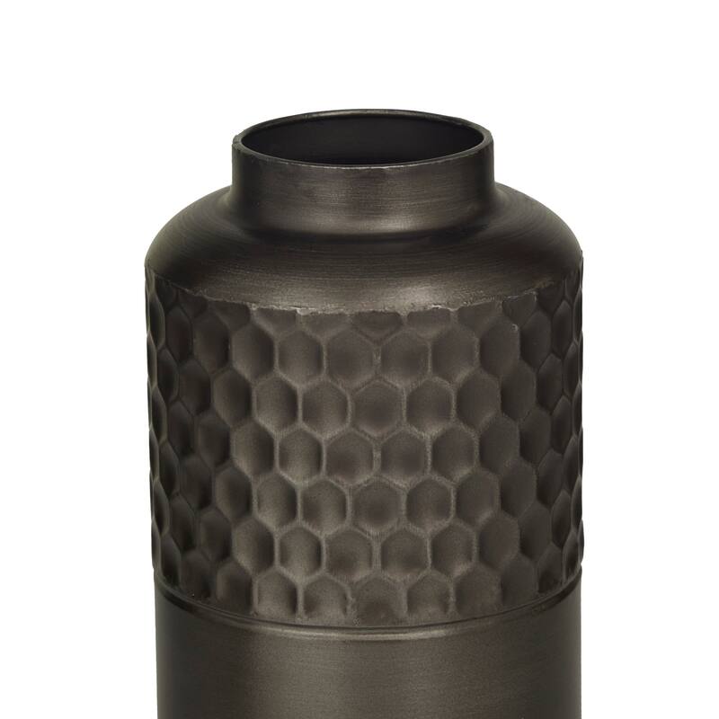 Black Metal Decorative Vase (Set of 2)