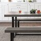 preview thumbnail 19 of 25, Middlebrook Solid Wood 3-Piece Dining Set with 60-inch Benches
