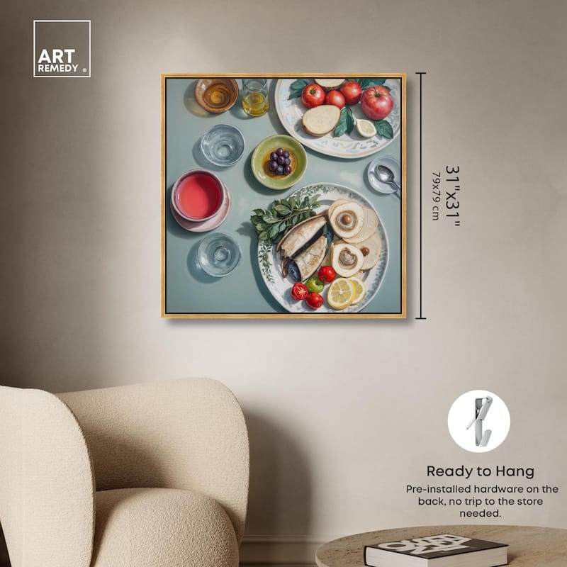 Sea Feast Canvas by Art Remedy