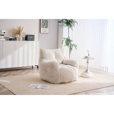 Corduroy Fabric Bean Bag Chair Filled With Memory Sponge