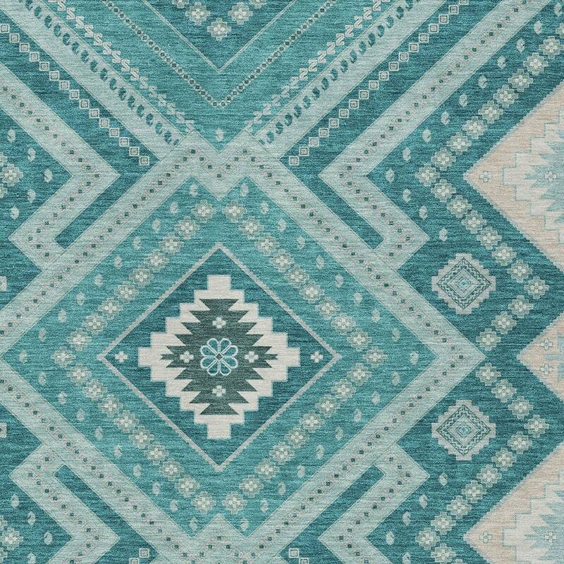 HomeRoots Tribal Transitional Rectangle Outdoor Rug