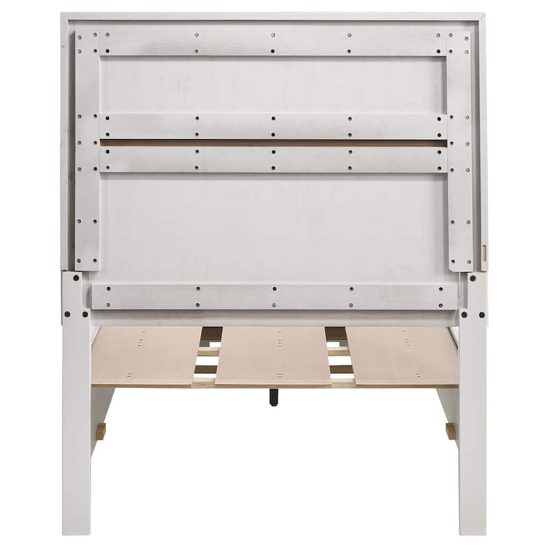 Miranda Contemporary Wood Storage Panel Bed