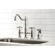 preview thumbnail 26 of 39, Heritage Bridge Kitchen Faucet with Brass Sprayer