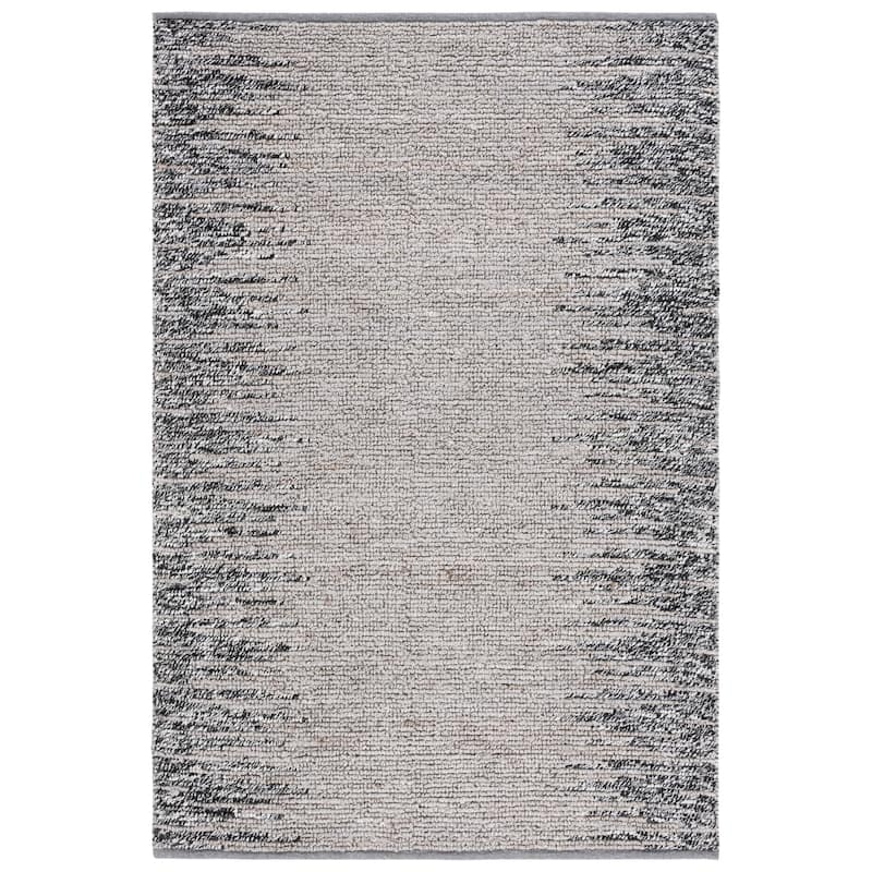 SAFAVIEH Handmade Natural Fiber Eliette Boho Jute & Wool - 8' x 10' - Grey/Black - Rectangle