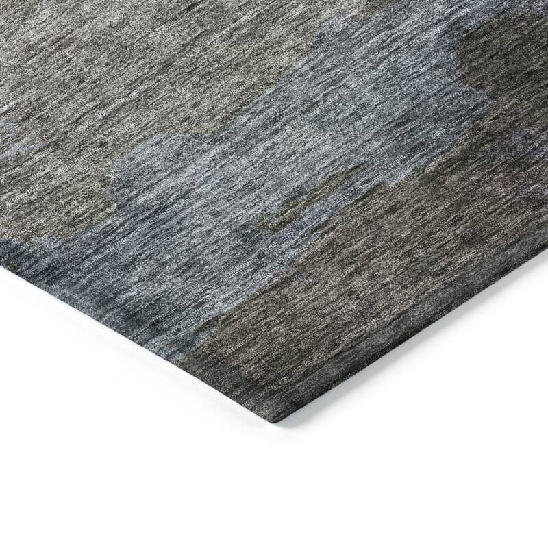 HomeRoots Abstract Transitional Rectangle Outdoor Rug