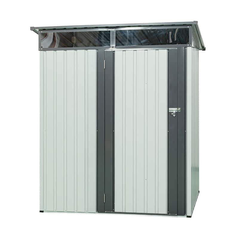 5FT x 3FT Outdoor Metal Storage Shed Transparent Plate
