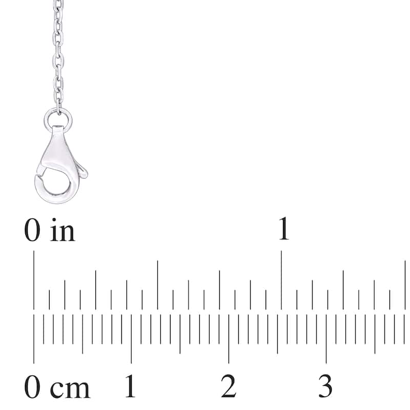 Miadora 4-5mm Cultured Freshwater Pearl Bar Necklace in Sterling Silver-17+2 in