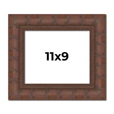 11x9 Frame Pewter Solid Wood Picture Frame Width 1.625 Inches | Interior Frame Depth 0.6875 Inches
