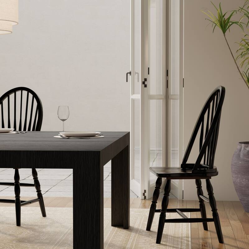 Windsor Dining Chair - 40.5" - Black