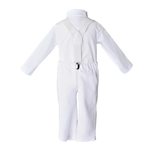 white romper pants