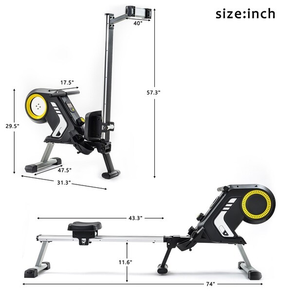 Merax folding magnetic rowing machine sales