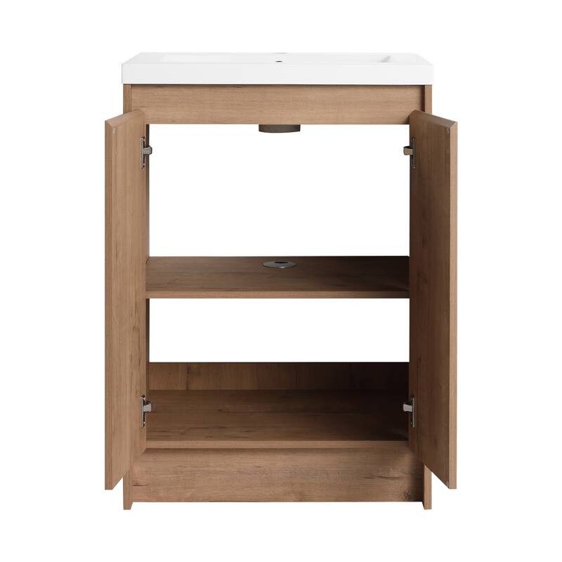 Beingnext 24''/72'' Bathroom Vanity with Sink, Freestanding Bathroom Vanity with Soft Close Doors And Adjustable Shelf