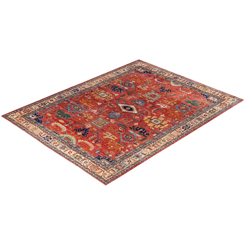 Serapi One-of-a-Kind Hand-Knotted Area Rug - Red - 9' 1" x 11' 10"