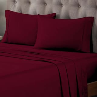 Superior Egyptian Cotton 400 Thread Count Solid Deep Pocket Bed Sheet Set