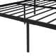 preview thumbnail 7 of 18, Full Size Platform Bed, Metal and Wood Bed Frame with Headboard and Footboard, No Box Spring Needed, Under Bed Storage