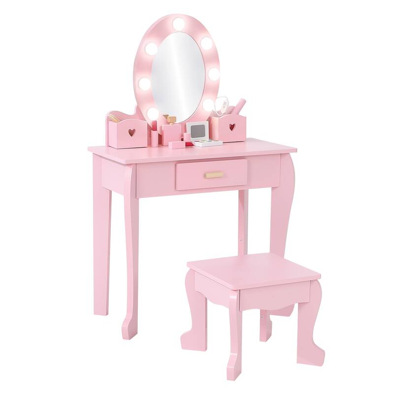 Kids Vanity, Makeup Desk & Chair Set, Makeup Desk Dressing Table