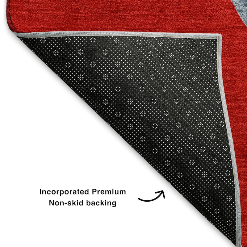 Premium Washable Super Soft Winter Holiday Snowman Mayfield Rug