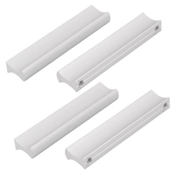 Shop Furniture Metal Drawer Pull Handle Silver Tone 6cm Hole