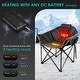 preview thumbnail 14 of 13, Oversized Heated Camping Chair with 20,000mAh Power Bank, 10S Quick Heated Chair, 3 Levels Adjustable Heated Camp Chairs