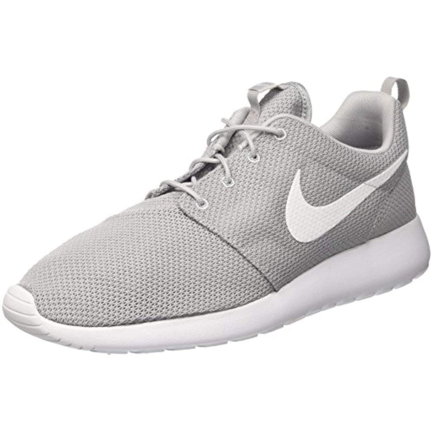 nike roshe run black & white slip on trainers