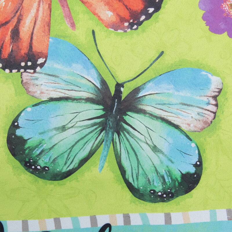 Welcome Butterflies Outdoor House Flag 28" x 40"