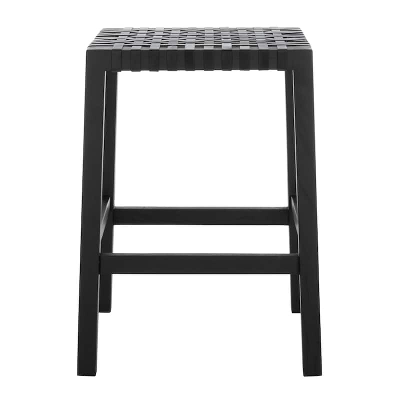 SAFAVIEH Ozgul Woven Lattice Counter Stool - 20" x 17.7" x 27.1" - 20Wx18Dx27H