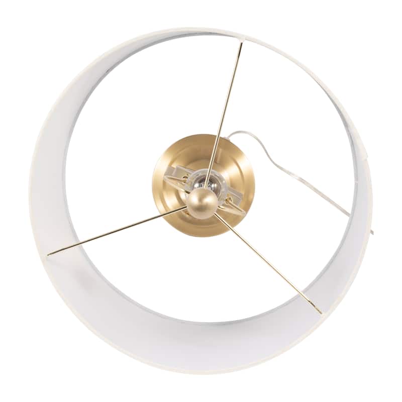 Sagebrook Home Modern Glam Metal Set Of 2 28" Infinity Table Lamps, Gold, Geometric - 14" x 14" x 28"