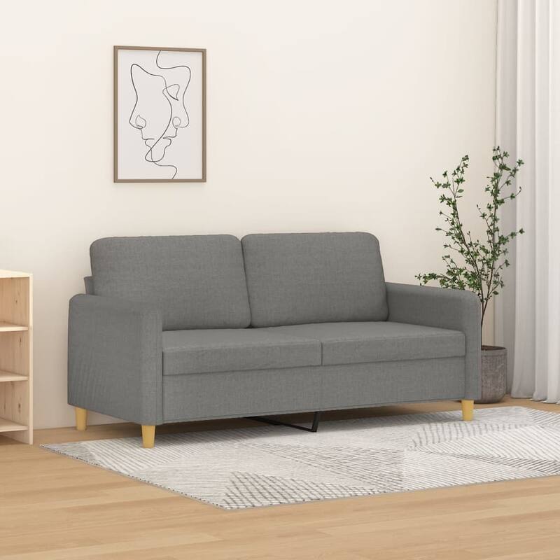 vidaXL Sofa Chair Living Room Accent Upholstered Chair with Armrest Fabric