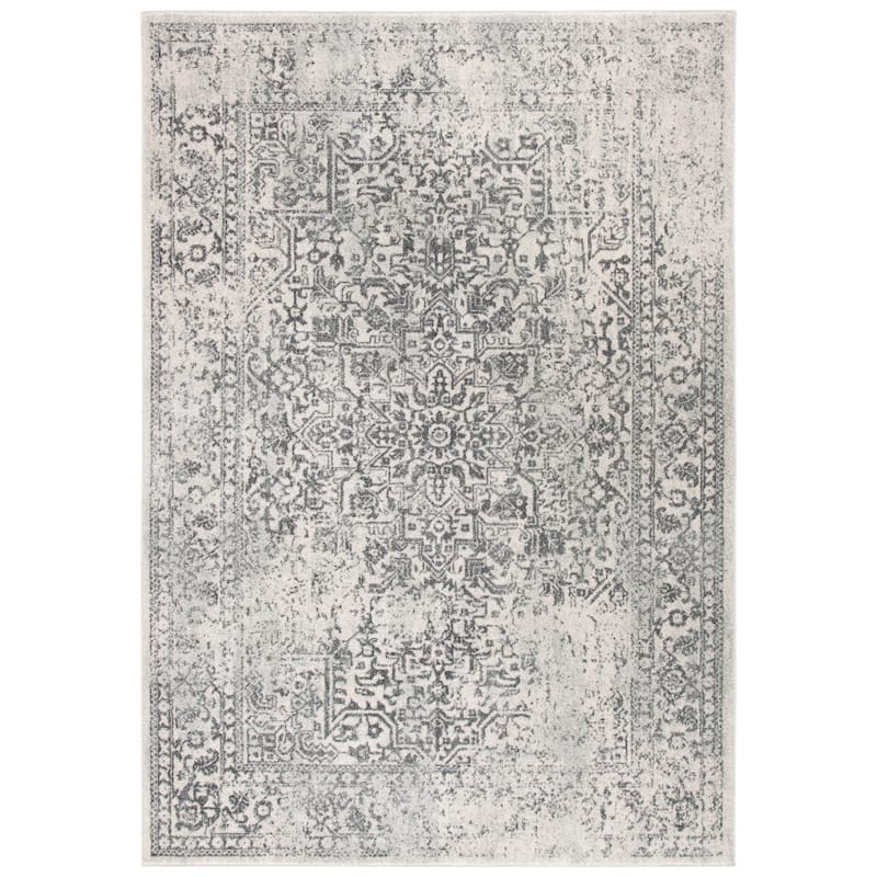 SAFAVIEH Evoke Quinn Vintage Distressed Rug - 5'3" x 7'6" - Ivory/Grey