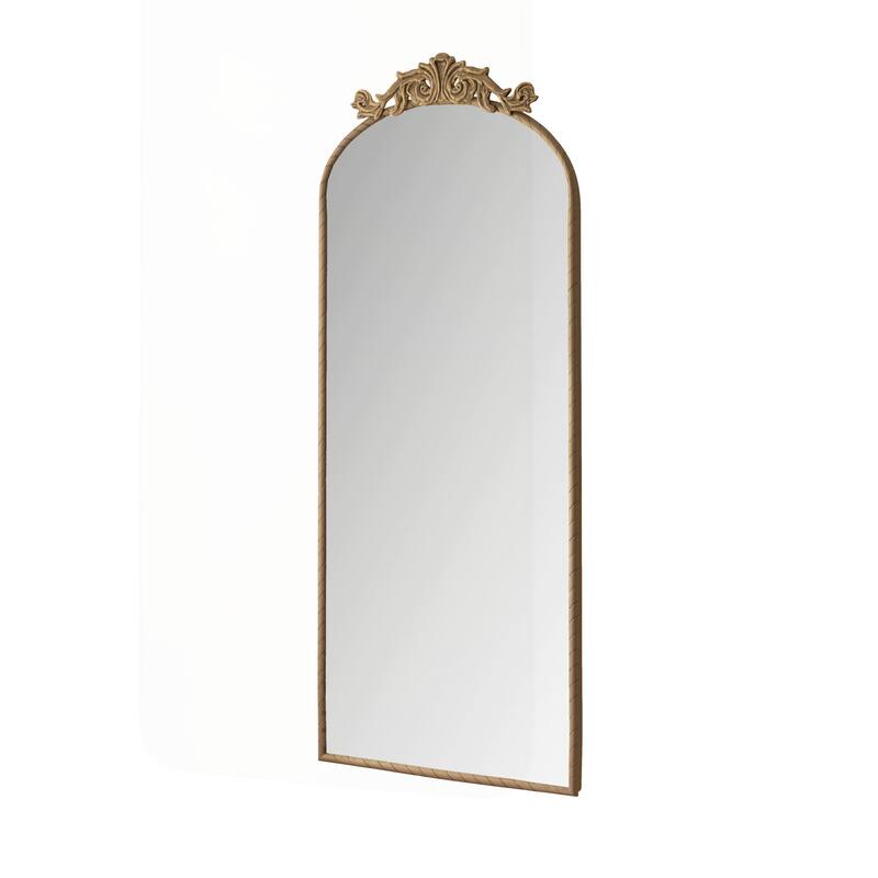 Vintage-Inspired Ornate Wall-Mounted Full Body Mirror
