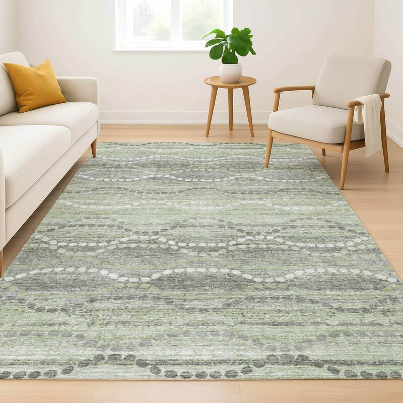 Premium Washable Super Soft Pixy Stripes Mayfield Rug