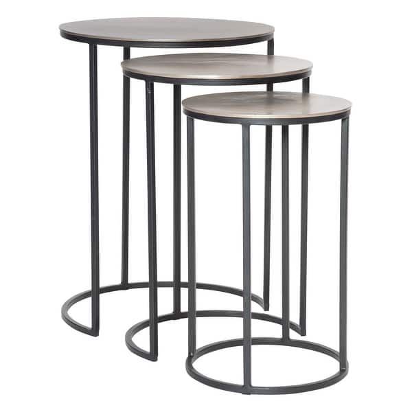 slide 2 of 5, Uttermost Erik Metal Nesting Tables (Set of 3)