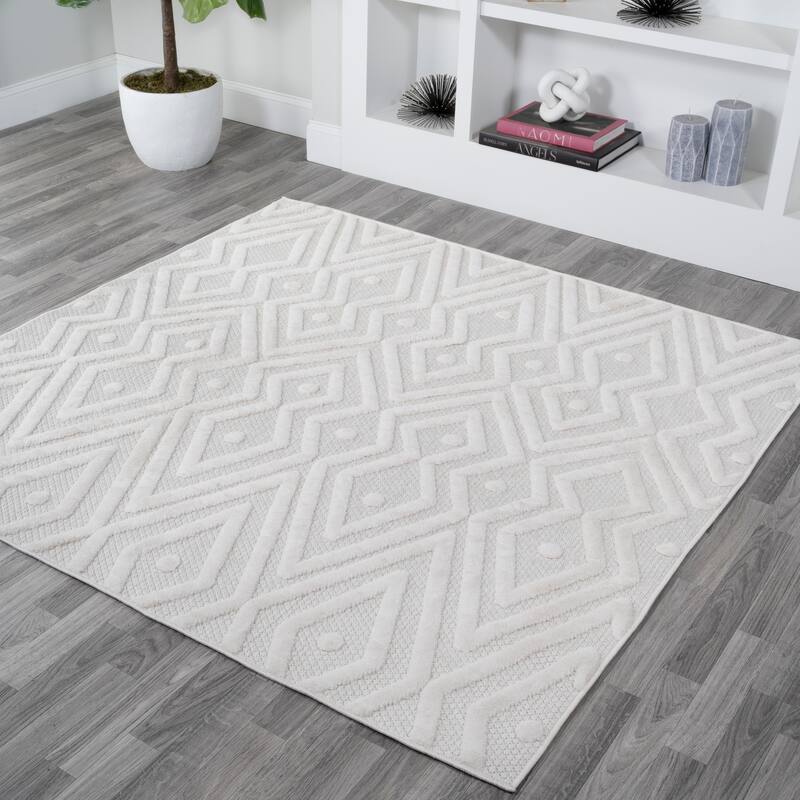 JONATHAN Y Salines Moroccan Diamond Indoor/Outdoor Area Rug
