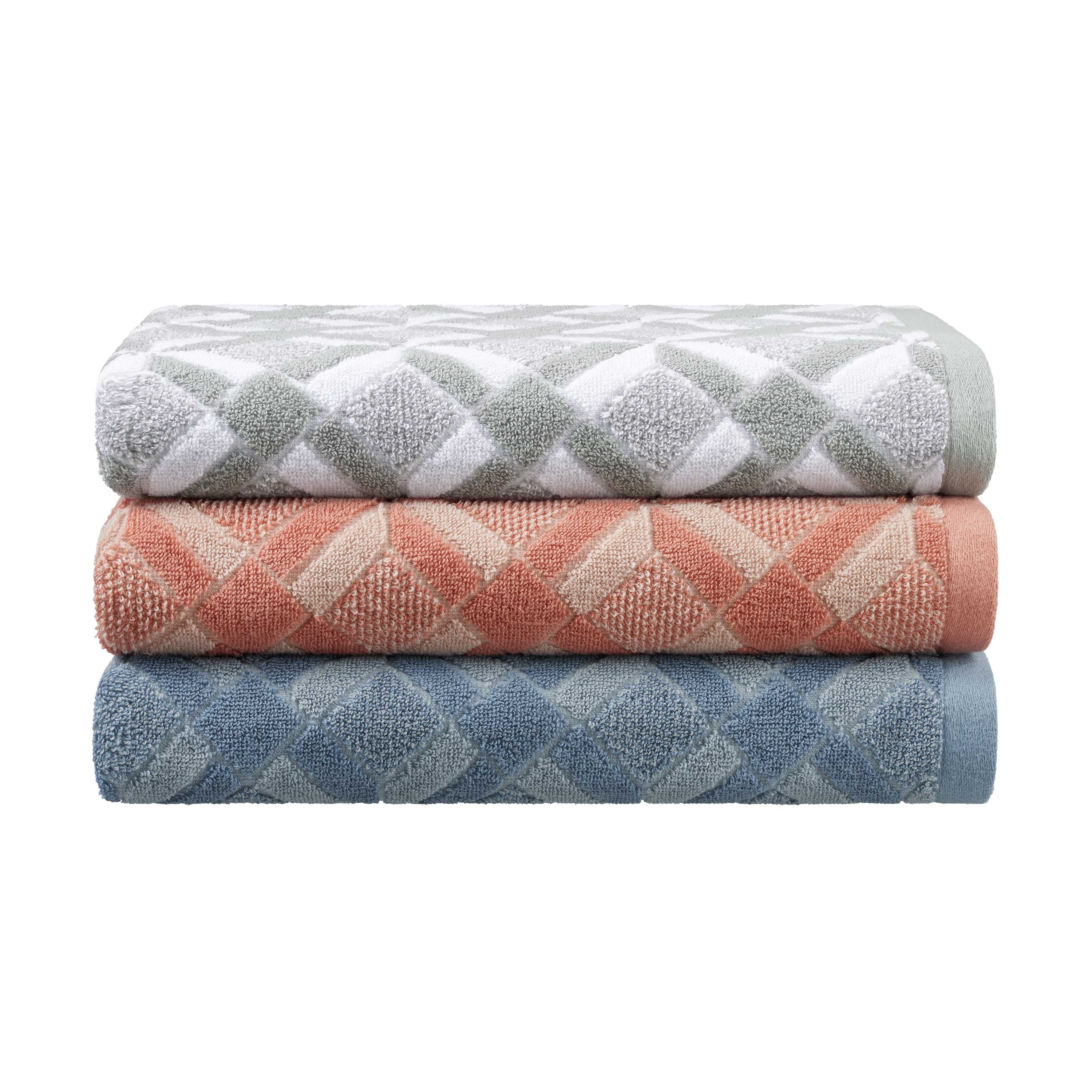Martex Restore Geo Bath Towel Soft, Absorbent and Quick-Dry